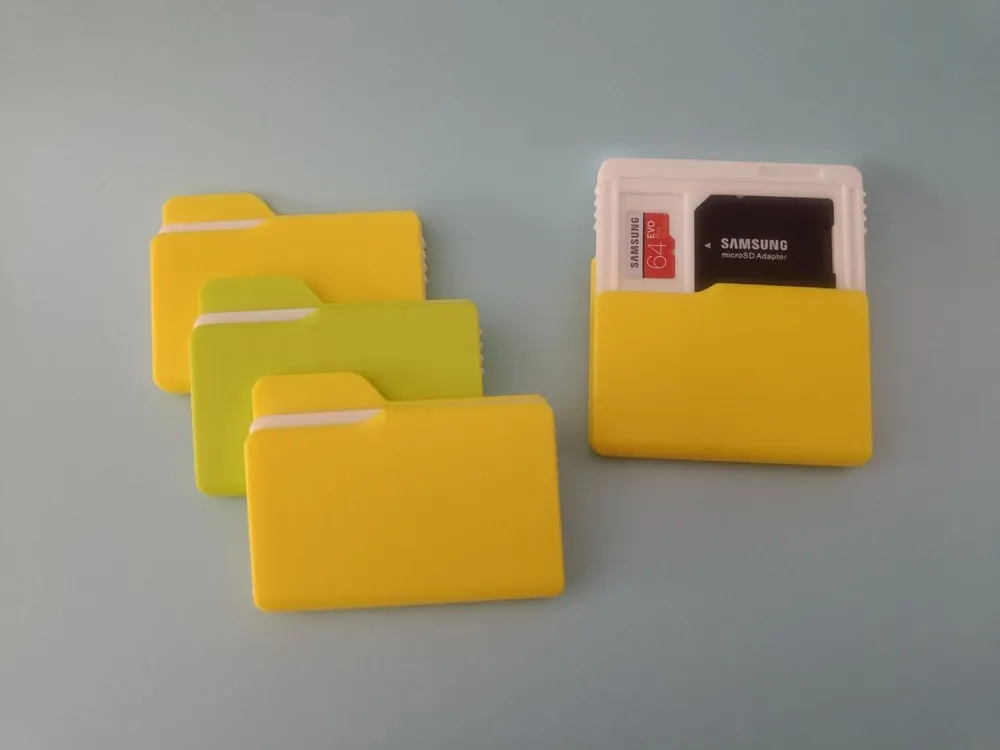 Органайзер чехол для карт памяти MicroSD и SD в виде папки, защитный кейс холдер для флешек и адаптеров — изображение 4