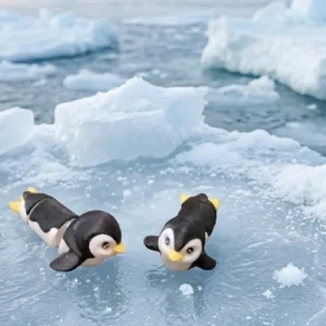 Развивающая игрушка-антистресс Пингвин подвижный Flexy Penguin, гибкая 3D фигурка пингвиненок из пластика