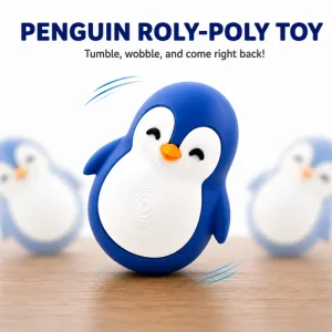 Игрушка неваляшка Пингвин антистресс (Penguin Roly-Poly) развивающая фигурка 3D печать